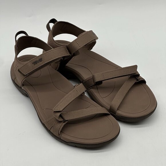 Teva Verra Acorn Brown Trail Hiking Adjustable Strap Sandals Women's Size 9.5 - Picture 1 of 10